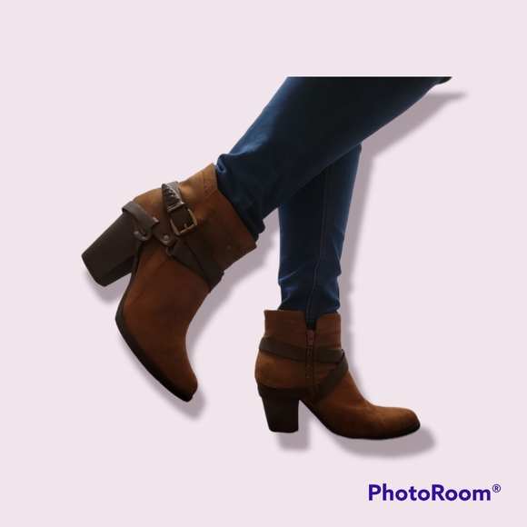 Brown Stappy Booties - Picture 2 of 4